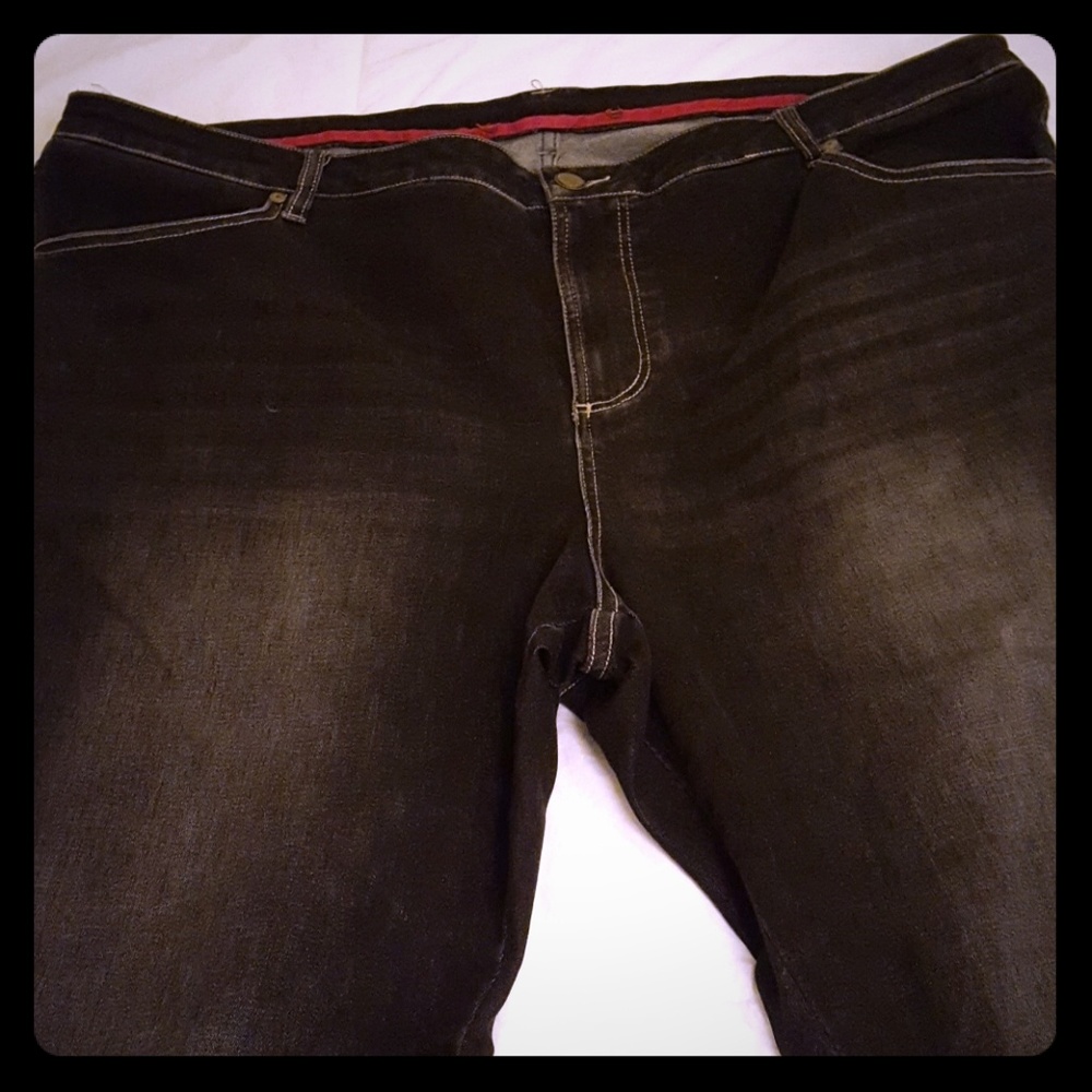 Universal Standard Distressed Black Denim (22W)